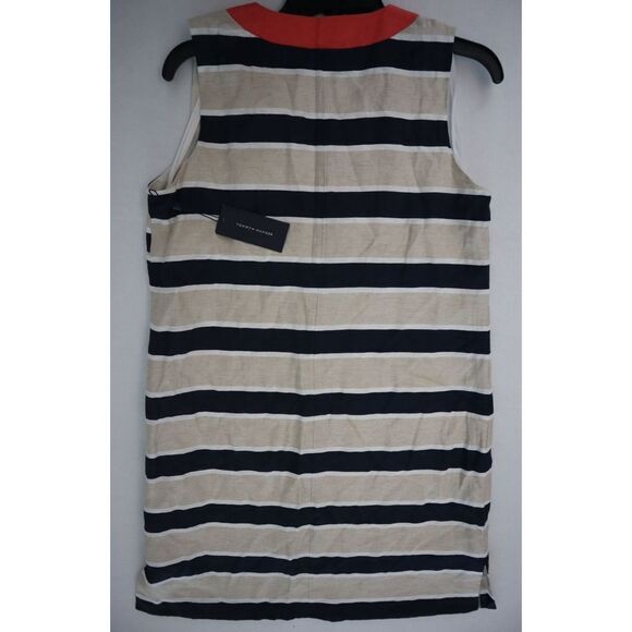 Tommy Hilfiger Women’s Sz 6 (Small) Striped Colorblocked Linen Shift Dress $109+ - Picture 8 of 13